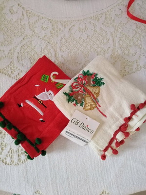Christmas towels new, set of 2 pieces 56x36"