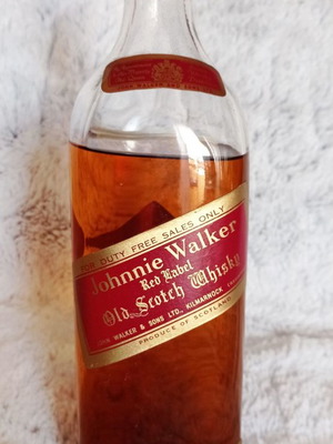 Johnnie Walker Red Label стара бутилка 1950–60-те 75cl 40% алк нова