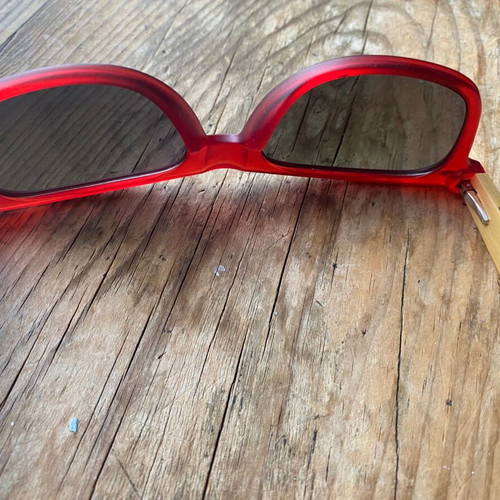 Polo Club Wood Limited Edition sunglasses like new, unisex, red