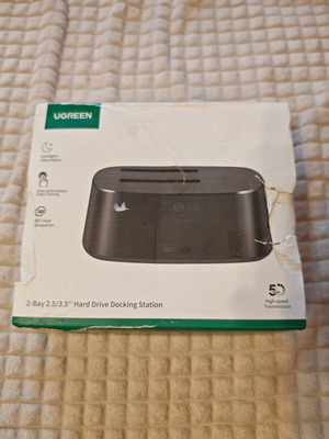 UGREEN 2-Bay 2.5"/3.5" HDD SSD Docking Station with Cloning