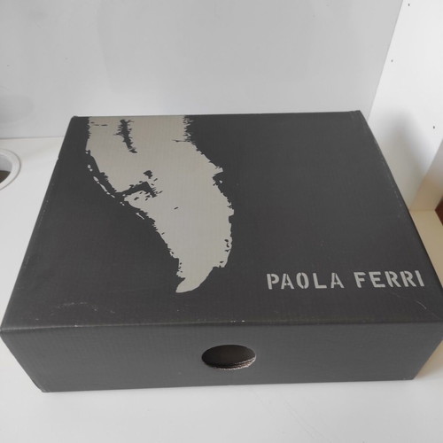 Paola Ferri leather sandals, gold, size 41, 7cm heel