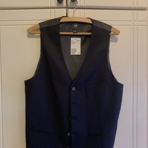 Men's formal vest H&M new, size M, black