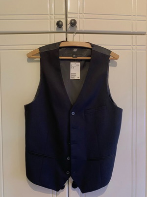 Men's formal vest H&M new, size M, black