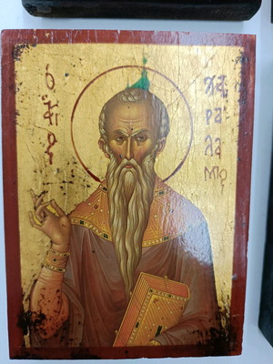 Εικόνες αγίων σε ξύλο, σετ 6 τεμαχίων, καινούργιες, 9x12,5 εκ.