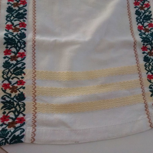Cretan table linens used, pack of 2, size 63x62