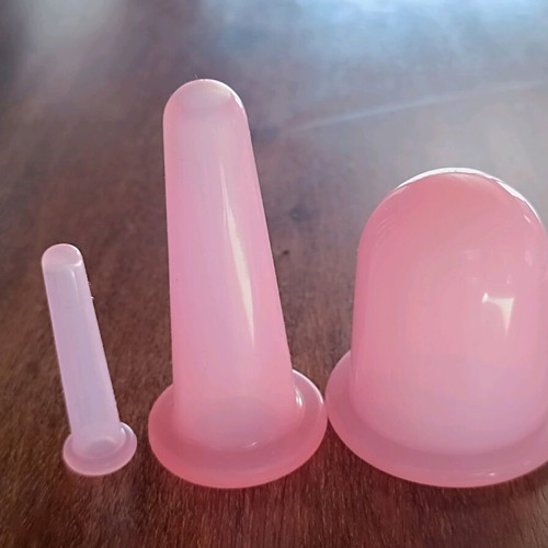 Silicone suction cups set of 3 new for face and body