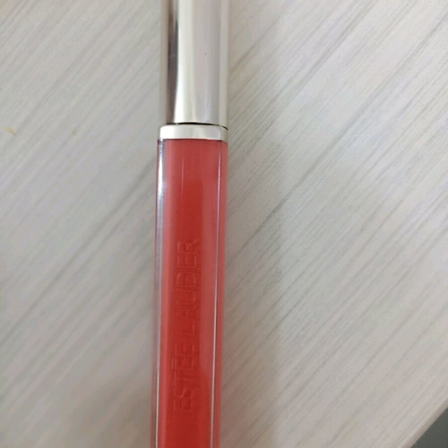 Estee Lauder matte coral orange lip gloss like new