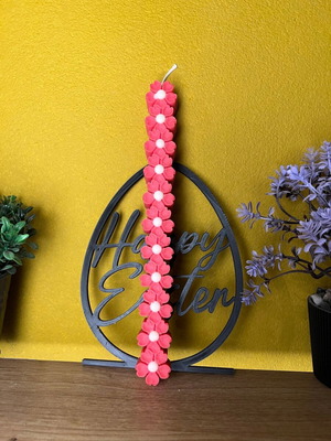 Flower Candle Handmade 100% Soy Wax With Scent New