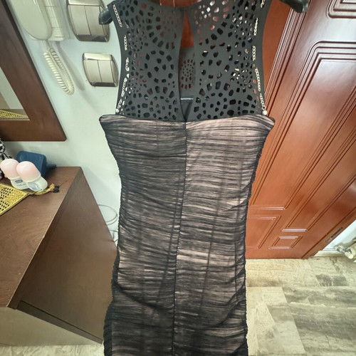 Mini dress Tassos Mitropoulos like new, black and beige