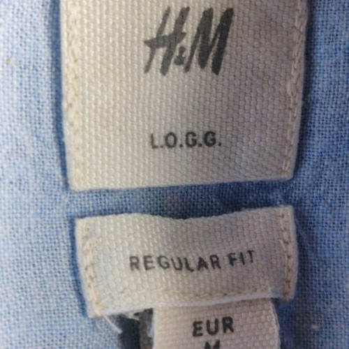 H&M Linen Shirt Regular Fit Men M Turquoise New