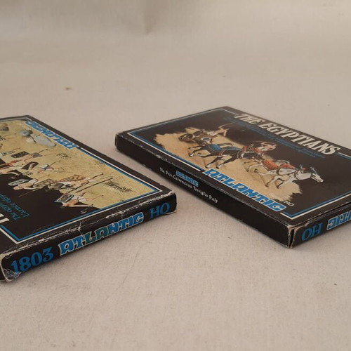 Atlantic The Egyptians No802 - No803 plastic figures HO scale used, 2 pieces