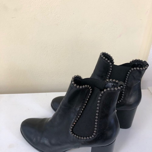 Philippe Lang leather ankle boots size 40, like new, black