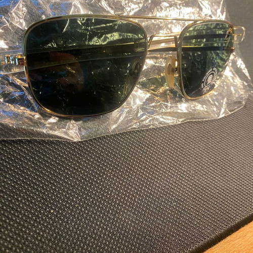 Saint Louis sunglasses new, Italian, silver and green