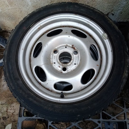 Steel rims for Smart 15" used, set of 4 with old tires
