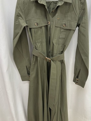 Manolo dress like new, size S, olive green