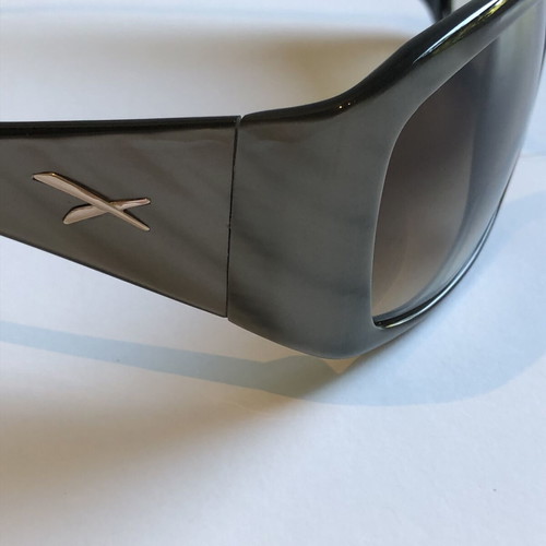 OXYDO Pauline sunglasses like new, shiny black with grey metallic