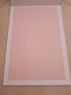 Millimetre notebook unused for mathematics