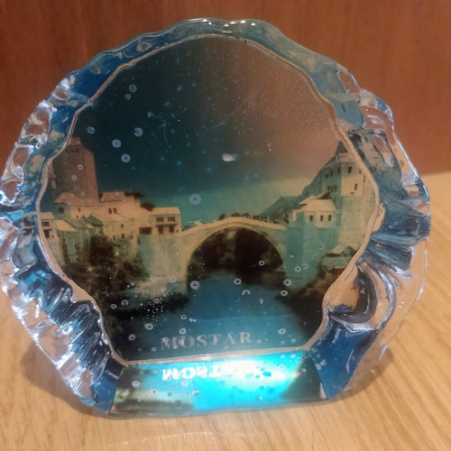 Set of 2 glass souvenirs new, summer style and island decoration