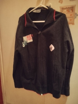 Men's black cardigan like new, size M