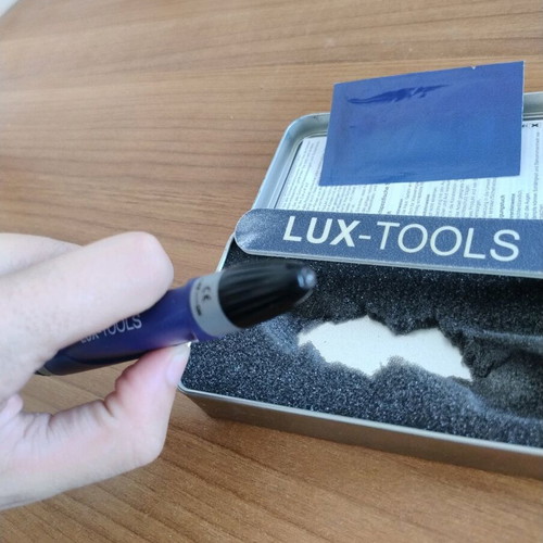 Lux Tools soldering pen used set with special plastic and light