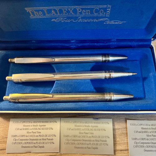Silver pen The Lalex Pen Co Italy new with certificates