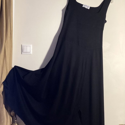 Maria Glenster black dress with asymmetrical hem, like new, size M