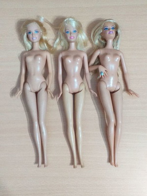 Кукли Barbie употребявани, комплект от 3