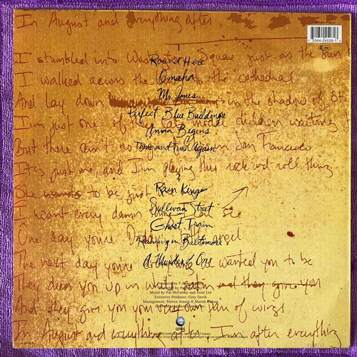 Counting Crows August and Everything After LP 1993 like new, rock