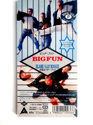 Big Fun Blame It On The Boogie 3" Mini CD Single 1989 like new