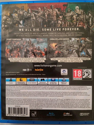 For Honor PS4 game used, 2017