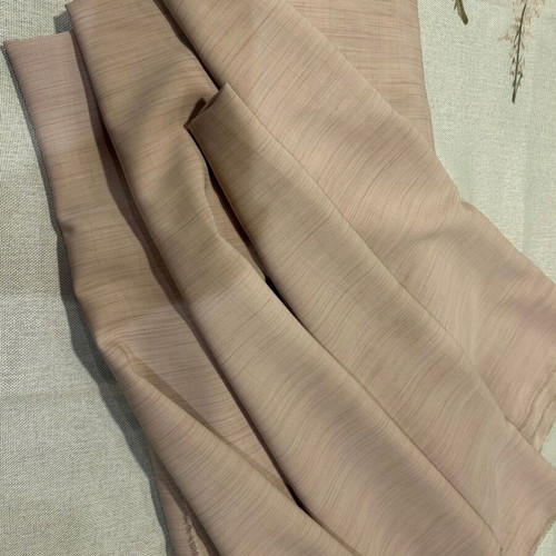 Curtain and decor fabric with wild silk/linen texture, 12m x 1.2m, new