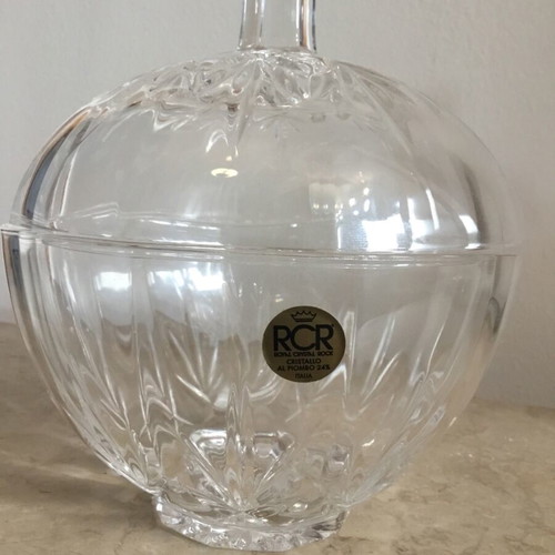 Crystal Candy Dish RCR Royal Crystal Rock new