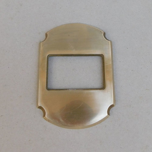 Decorative brass front plate