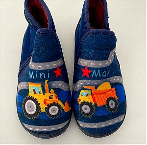 Mini Max Ανατομικές Παιδικές Παντόφλες Μποτάκια Μπλε Road Νο27