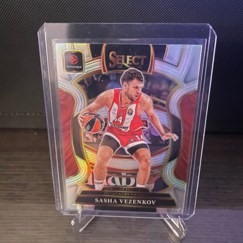Sasha Vezenkov Silver Prizm Euroleague Contenders 2025-26 card like new