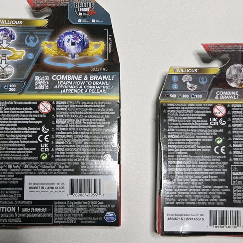Bakugan Galactic and Diamond Nillious 3.0 new, rare