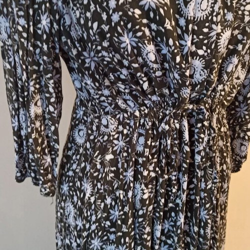 Zara long dress XXL like new with black and white pattern