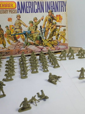 Στρατιωτάκια American Infantry της Matchbox σε κλίμακα 1/76, καινούργιο πλήρες σετ