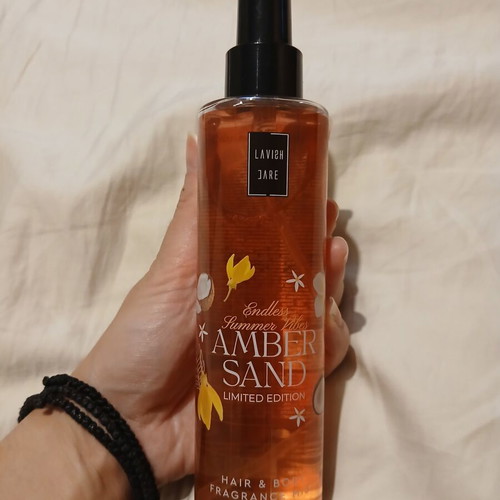 Amber Sand Hair and Body Mist 200 ml used, limited edition