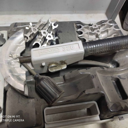 RIDGID 326 Ratchet Bender with Accessories and Carrying Case new