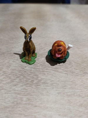 Kinder Natoons figures set of 2, like new, Pets 2