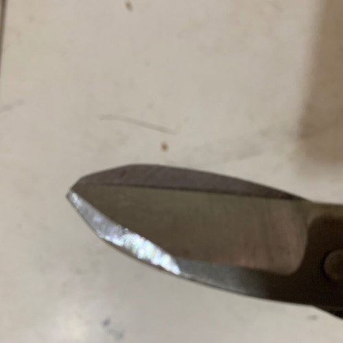 Mini metal sheet scissors for jewelry making used