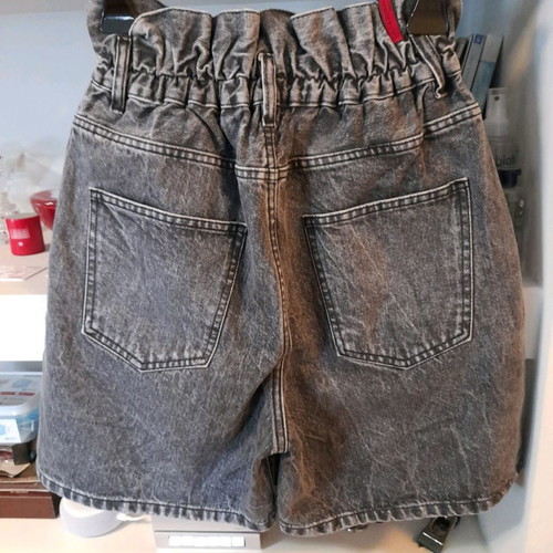 Salt & Pepper "Carla Grey Pearl" Paperbag Denim Shorts (Αφόρετο) – No 26