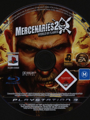 PS3 Mercenaries 2: World in Flames used, disc only without case and manual