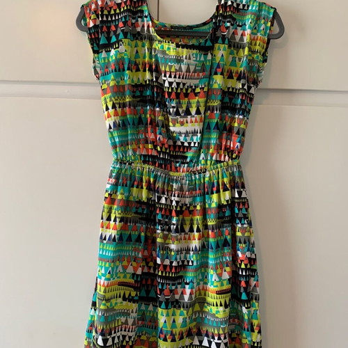 Soprano mini dress with geometrical shapes like new