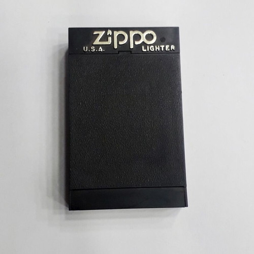 Zippo lighter blue used, non-functional with box