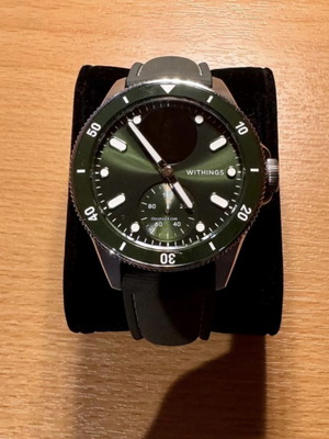 Withings Scanwatch Nova 42mm αδιάβροχο smartwatch υβριδικό σαν καινούργιο, πράσινο