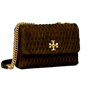 TORY BURCH KIRA SUEDE RUCHED SMALL BAG