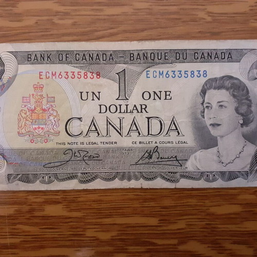 Canada 1 Dollar Banknote 1973, very fine