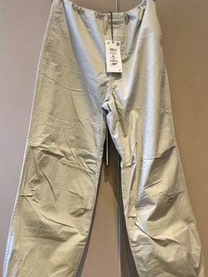 Pink Woman small pants new, gray with adjustable elastic